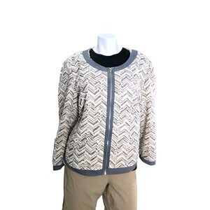 Dorinda Clark Cole Womens Blazer Jacket Size 18 Shoulder Pads 3/4 Sleeve Vintage